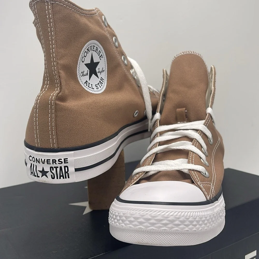 Converse Men’s All Star High Top Sneakers Chuck Taylor All Star High 'Hot Tea' - Picture 9 of 16